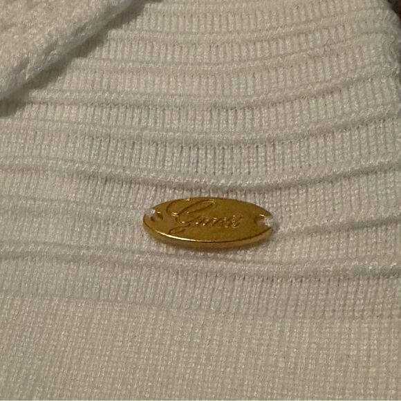 Vintage GUESS 1981 Knitted Sweater Size Small Gold Logo Long Sleeve - Picture 10 of 12